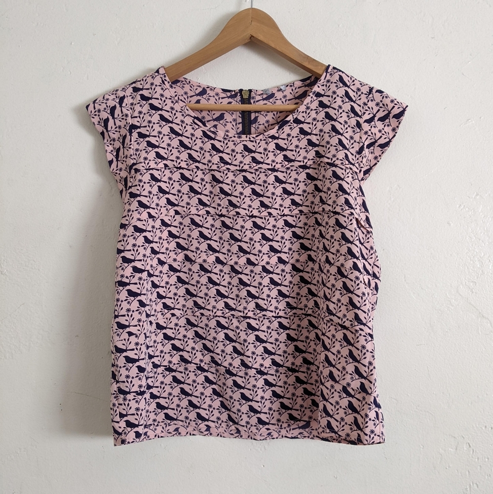 Bird Pattern Blouse - image 1